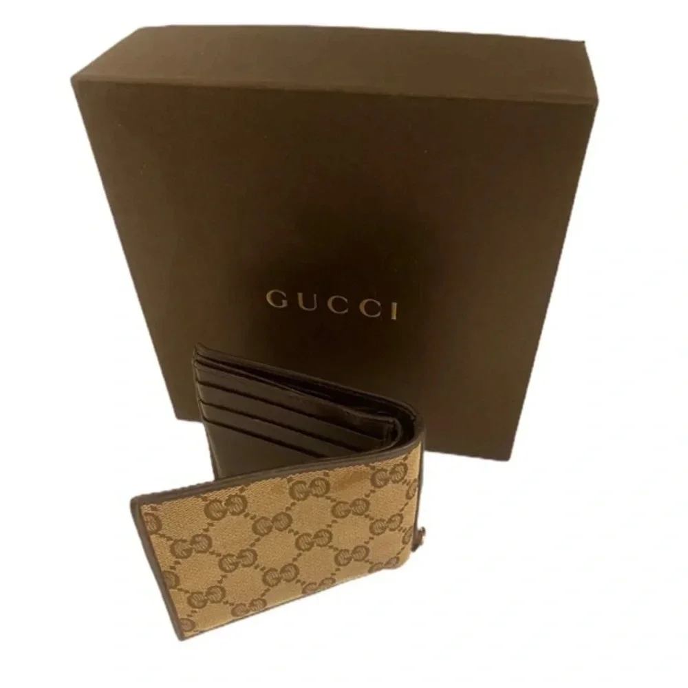 GUCCI Canvas GG Bifold Wallet